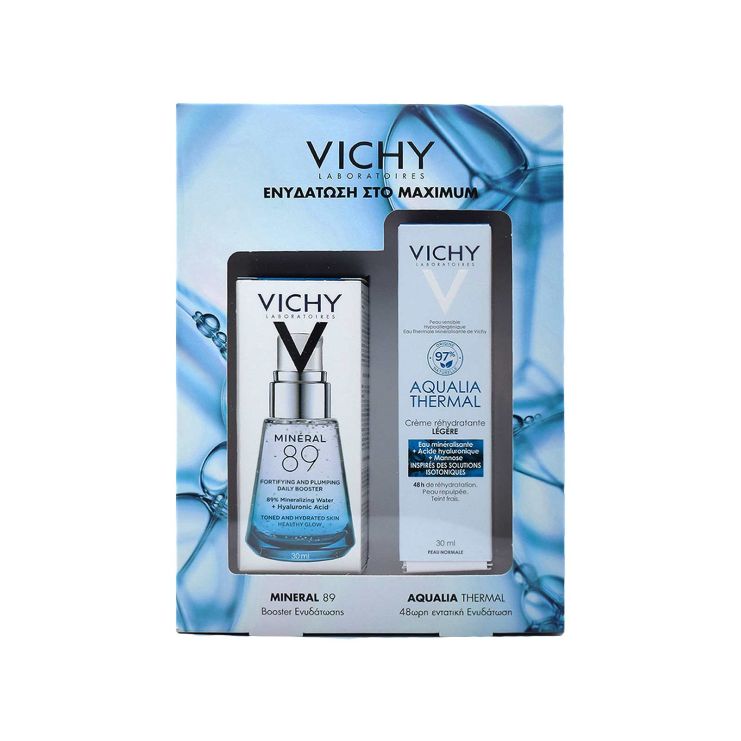 Vichy Aqualia Thermal Light Cream 50ml & Mineral 89 Daily Booster 30ml 