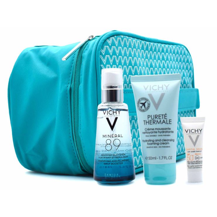 Vichy Mineral 89 Booster 50ml & Foaming Cream 50ml & UV-Age Daily Spf50+ 3ml