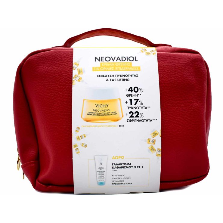 Vichy Xmas Neovadiol Peri-Menopause Αντιγηραντική Κρέμα Προσώπου για Κανονική/Μικτή 50ml & Purete Thermale 3in1 Cleanser 100ml & Νεσεσέρ