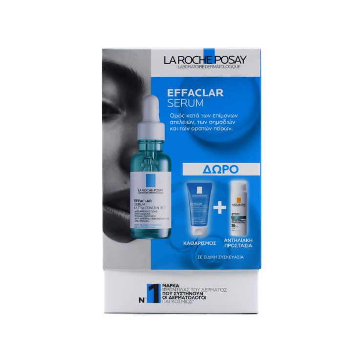 La Roche Posay Effaclar Serum Ultra Concentrated 30ml & Purifyinf Foaming Gel 50ml & Anthelios Oil Correct SPF50+ 3ml