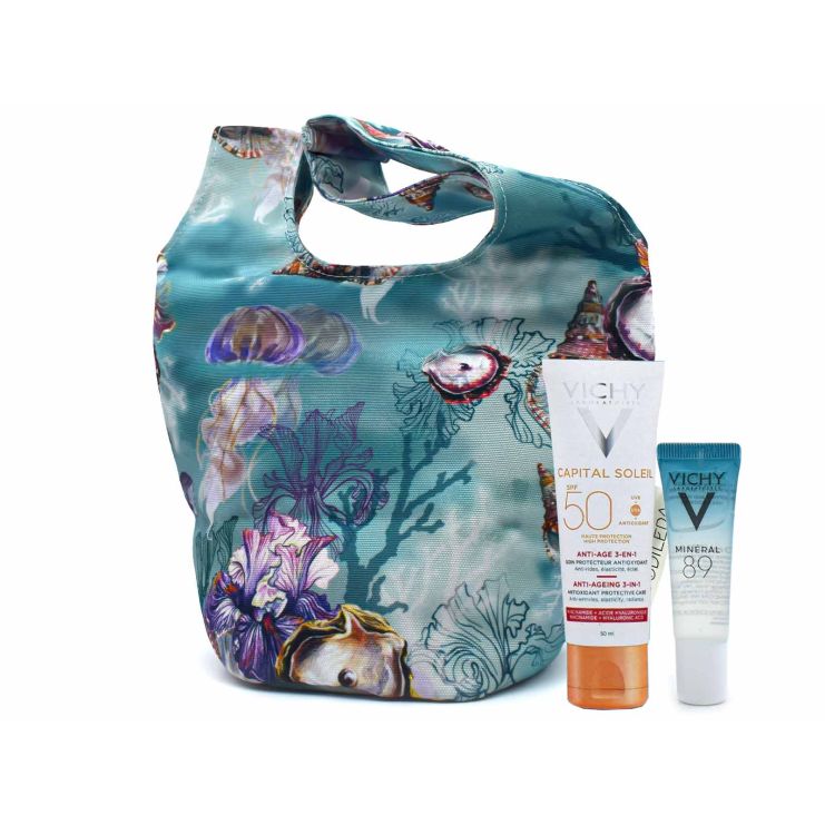 Vichy Capital Soleil Anti Aging 3in1 SPF50 50ml & Mineral 89 Booster 10ml & Νεσεσέρ