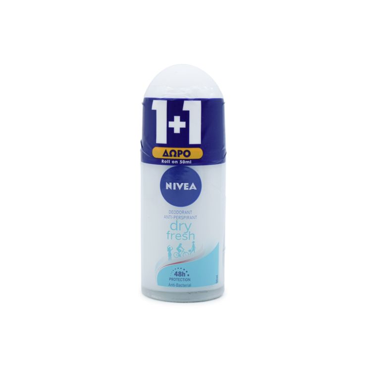 Nivea Dry Fresh Αποσμητικό 48h Anti-Persipirant Roll-On 2 x 50ml