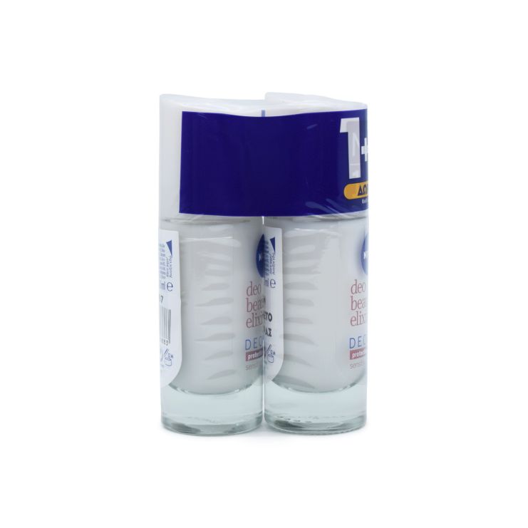 Nivea Deo Beauty Elixir Deomilk Sensitive 48h Αποσμητικό Roll-On 2 x 40ml