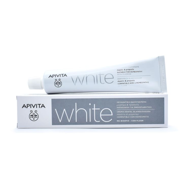 Apivita Λευκαντική Οδοντόκρεμα White Μαστίχα & Πρόπολη 75ml