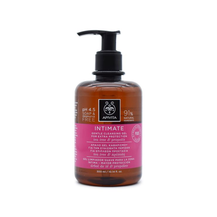 Apivita Intimate Plus Απαλό Gel Καθαρισμού Με Πρόπολη & Tea Tree 300ml
