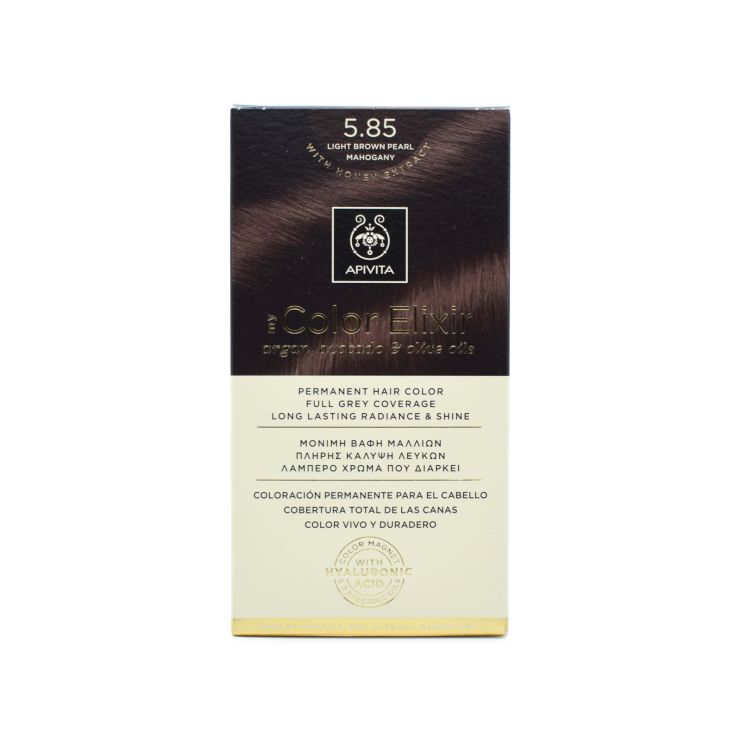 Apivita My Color Elixir 5.85 Καστανό Ανοιχτό Περλέ Μαονί