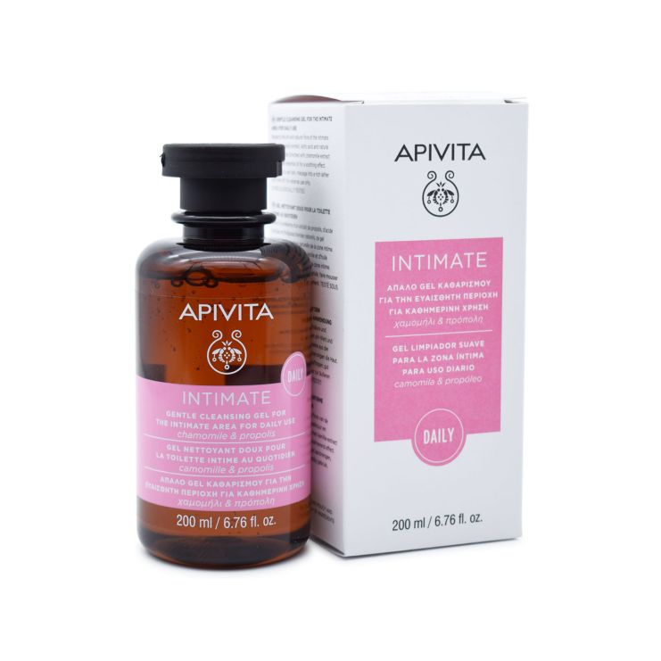 Apivita Intimate Daily Απαλό Gel Καθαρισμού για την Ευαίσθητη Περιοχή με Χαμομήλι & Πρόπολη 200ml
