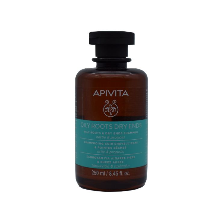 Apivita Oily Roots Dry Ends Σαμπουάν Εξισορρόπησης για Λιπαρές Ρίζες και Ξηρές Άκρες 250ml