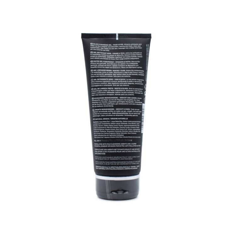 Apivita Black Detox Μαύρο Gel Καθαρισμού Για Πρόσωπο & Μάτια Με Ενεργό Άνθρακα & Πρόπολη 150ml