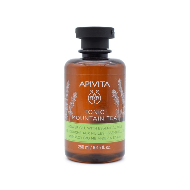 Apivita Tonic Mountain Tea Αφρόλουτρο σε Gel με Αιθέρια Έλαια 250ml