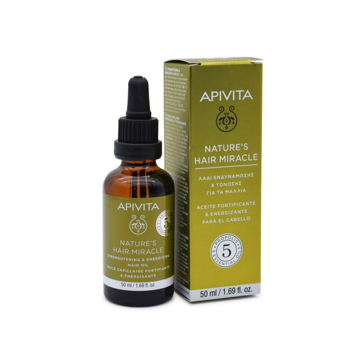 Apivita Nature’s Hair Miracle Oil Λάδι Ενδυνάμωσης και Τόνωσης για τα Μαλλιά 50ml