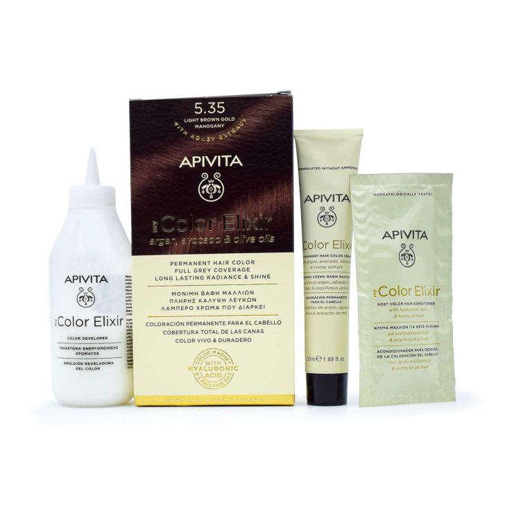 Apivita My Color Elixir 5.35 Ανοιχτό Καστανό Μελί Μαονί