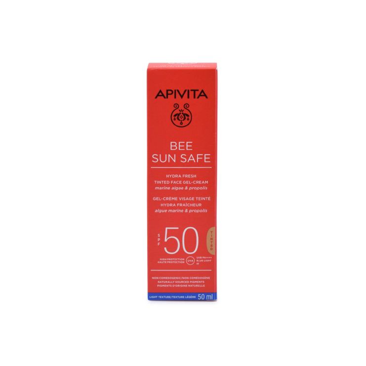 Apivita Bee Sun Safe Hydra Fresh Ενυδατική Κρέμα-Gel Προσώπου με Χρώμα SPF50 50ml