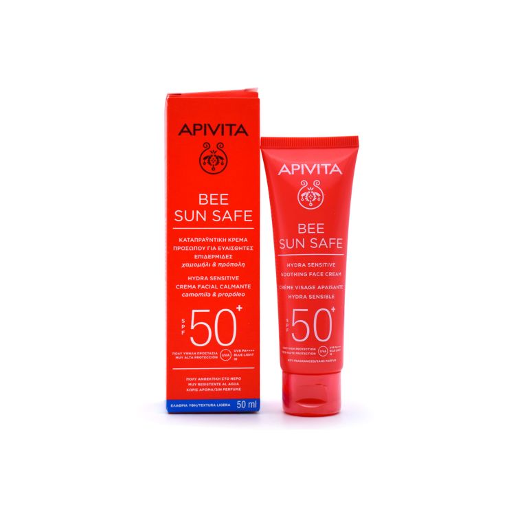 Apivita Bee Sun Safe Hydra Sensitive Soothing Face Cream SPF50 50ml