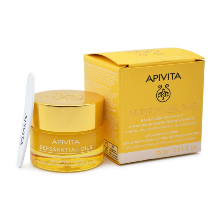 Apivita Beessential Oils Night Balm Προσώπου Νύχτας 15ml