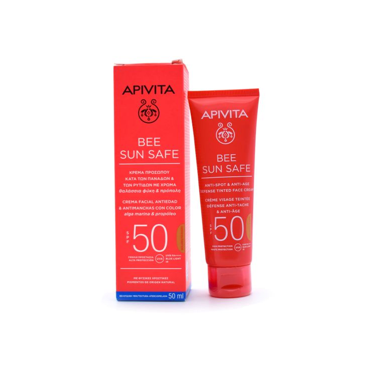 Apivita Bee Sun Safe Anti-spot & Anti-age Tinted Golden SPF50 50ml
