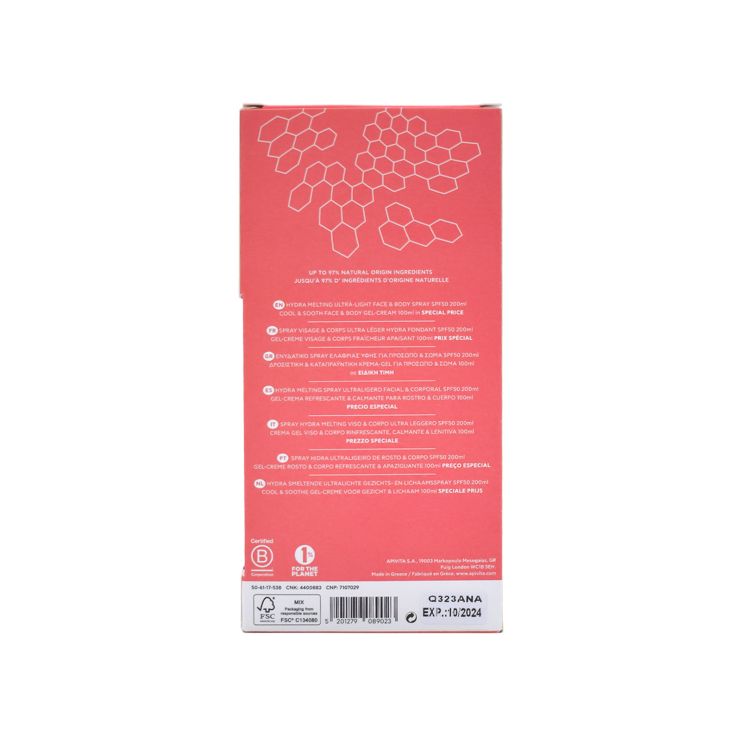Apivita Bee Sun Safe Face & Body Hydra Melting SPF50 Spray 200ml & After Sun Gel-Cream 100ml
