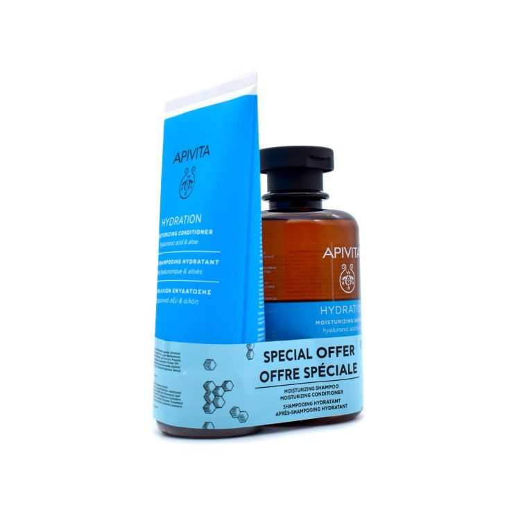 Apivita Hydration Moisturizing Shampoo 250ml & Conditioner 150ml