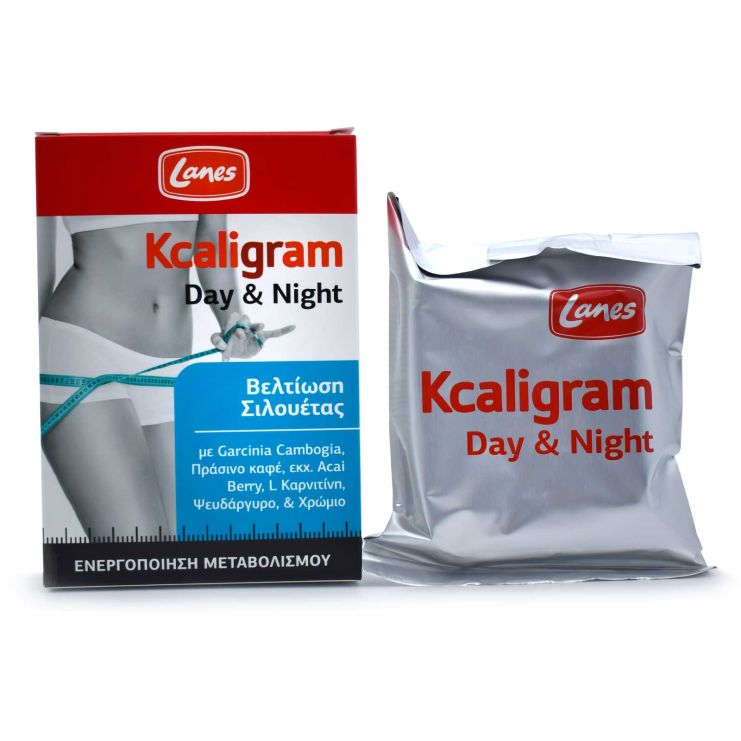 Lanes Kcaligram Day & Night Βελτίωση Σιλουέτας Συμπλήρωμα για Αδυνάτισμα 60 κάψουλες