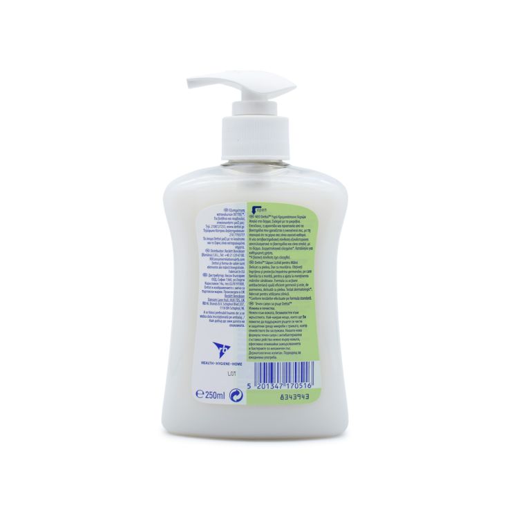 Dettol Liquid Hand Wash Αντηβακτηριδιακό Κρεμοσάπουνο Μέλι με Αντλία 250ml