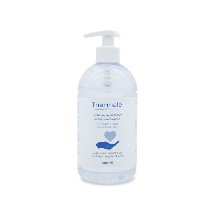 Thermale Med Gel Καθαρισμού Χεριών Με Οινόπνευμα 600ml