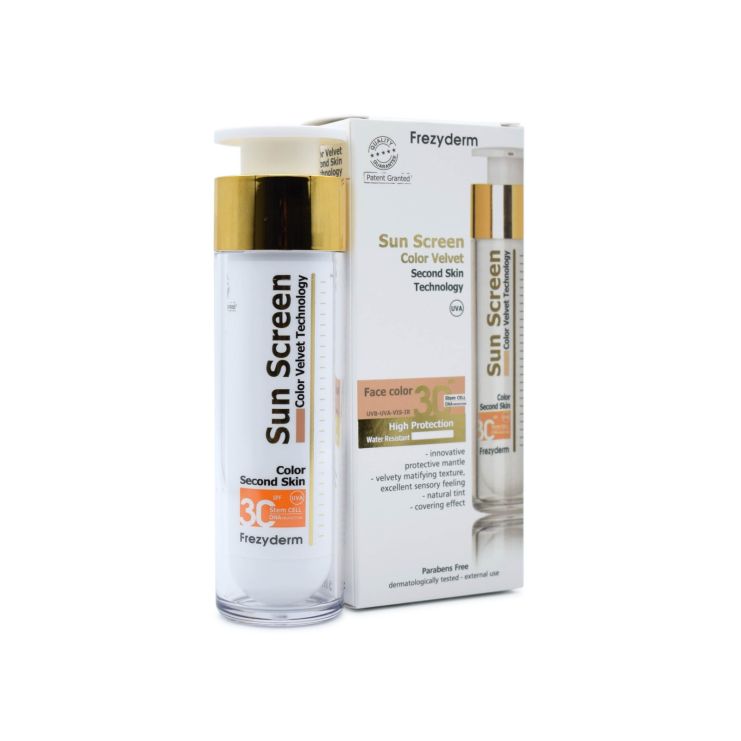 Frezyderm Sun Screen Color Velvet Face Cream Έγχρωμο Αντηλιακό Προσώπου SPF30 50ml