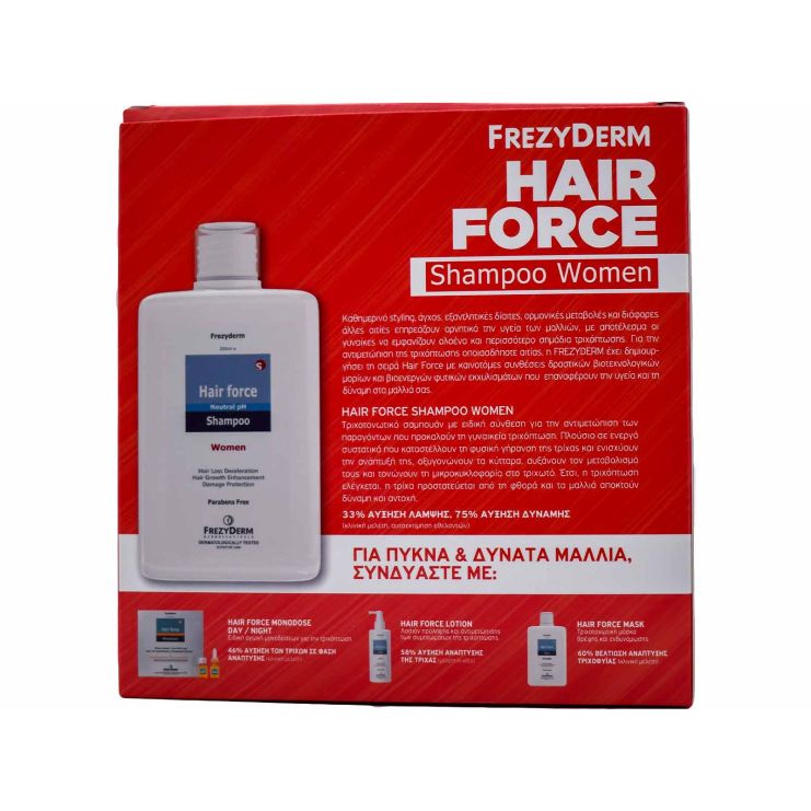 FREZYDERM HAIR FORCE SHAMPOO WOMEN 200ML PR(+