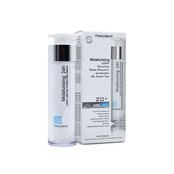 Frezyderm Moisturizing 24H Long Lasting Hydrating Cream Ενυδατική Κρέμα Προσώπου 20+ 50ml