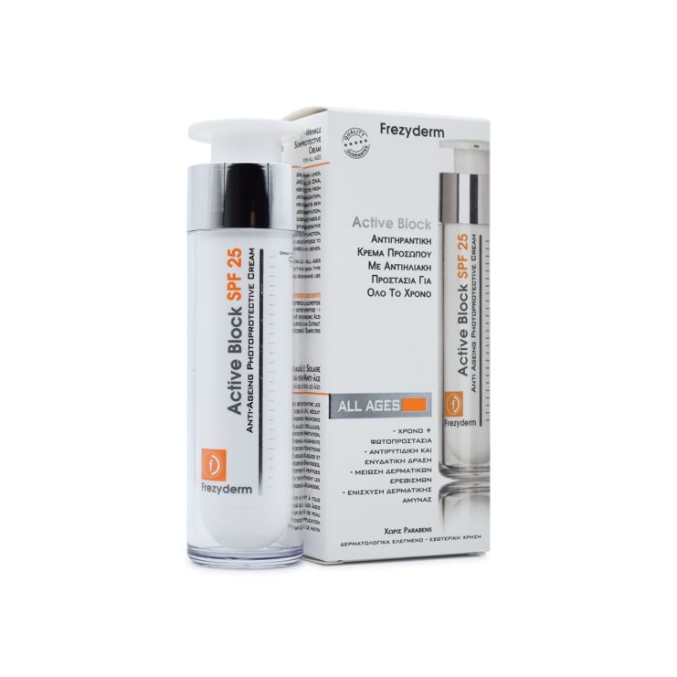 Frezyderm Active Block Αντιγηραντική Κρέμα Ημέρας  SPF25 50ml