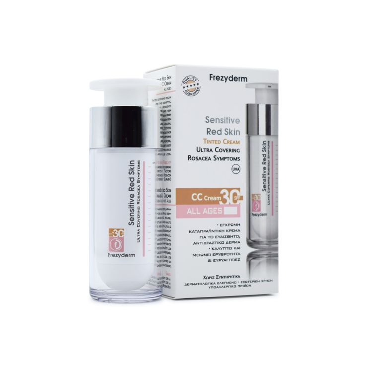 Frezyderm Sensitive Red Skin Tinted Cream CC Κρέμα για Ευαίσθητο Δέρμα με Χρώμα SPF30 30ml