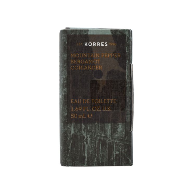 Korres Eau de Toilette for Men Mountain Pepper Bergamot Coriander 50ml