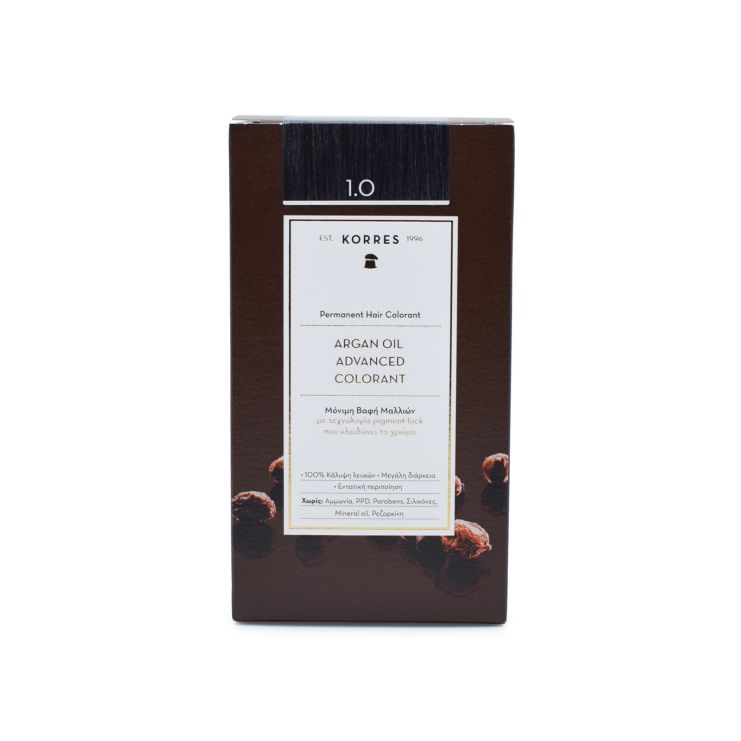Korres Argan Oil Advanced Colorant 1.0 Μαύρο Φυσικό