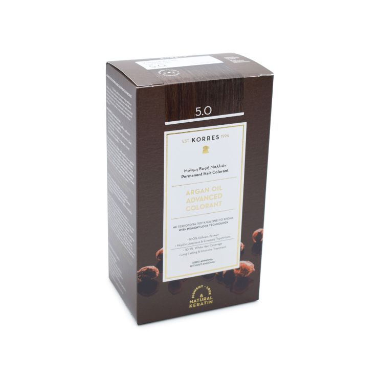 Korres Argan Oil Advanced Colorant 5.0 Καστανό Ανοιχτό Φυσικό
