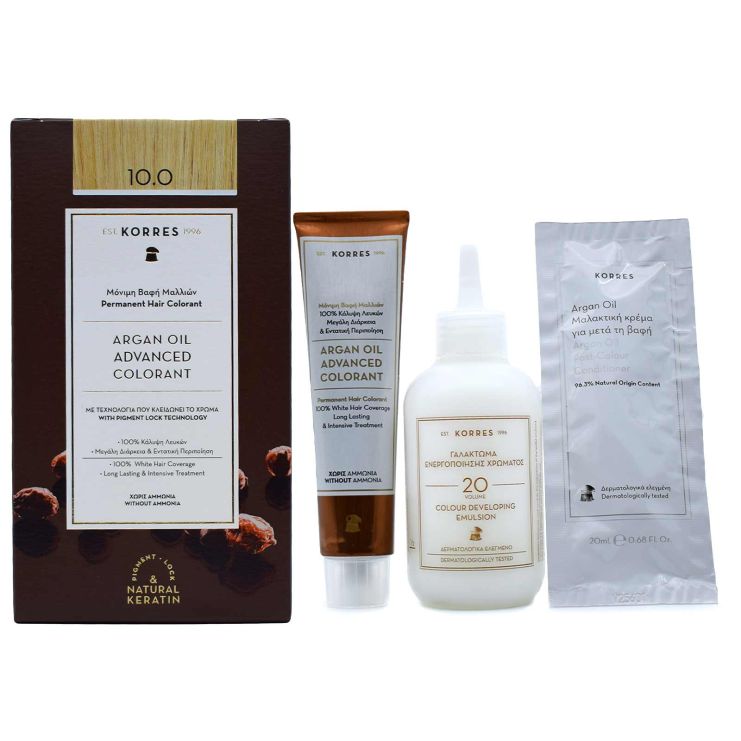 Korres Argan Oil Advanced Colorant 10.0 Ξανθό Πλατίνας