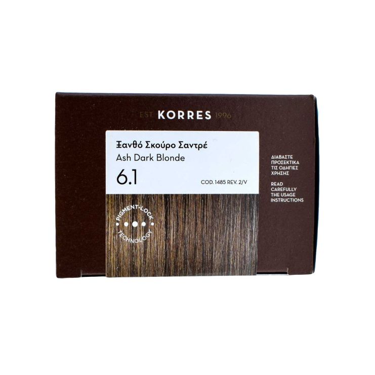 Korres Argan Oil Advanced Colorant 6.1 Ξανθό Σκούρο Σαντρέ