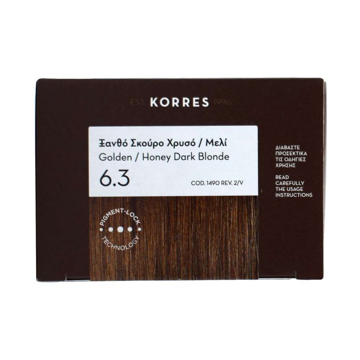 Korres Argan Oil Advanced Colorant 6.3 Ξανθό Σκούρο Χρυσό