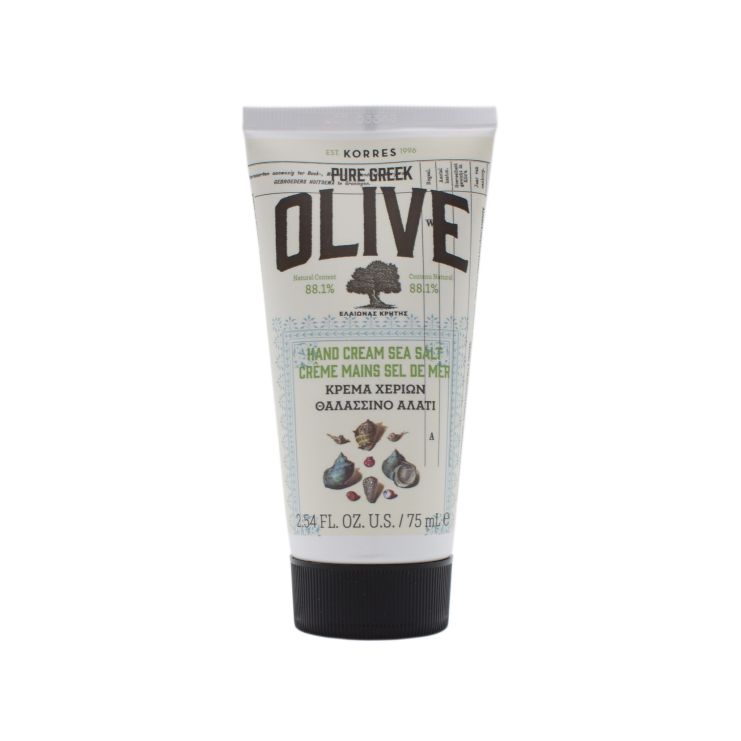 Korres Pure Greek Olive Κρέμα Χεριών με Θαλασσινό Αλάτι 75ml 