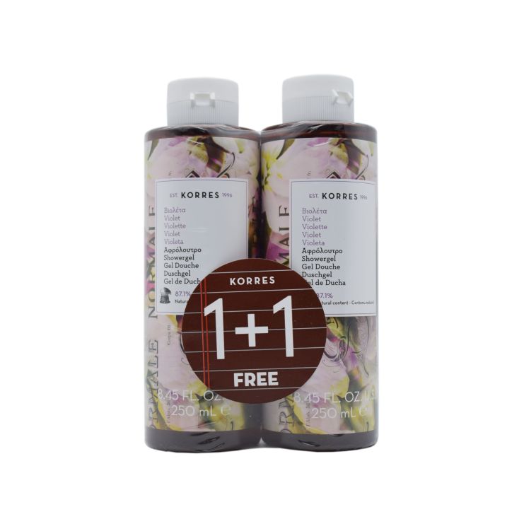 Korres Αφρόλουτρο Βιολέτα 250ml & 250ml