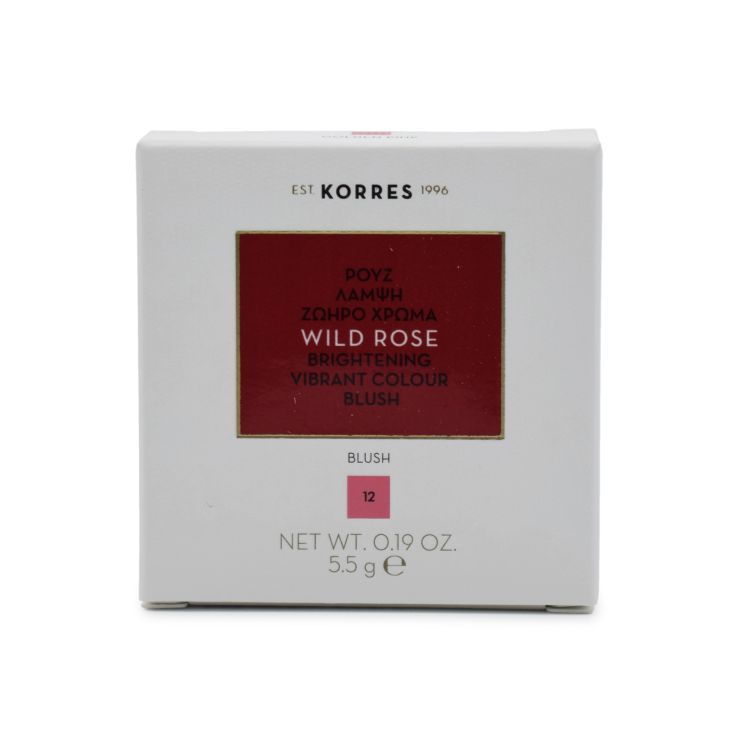 Korres Wild Rose Brightening Vibrant Colour Blush 12 Golden Pink 