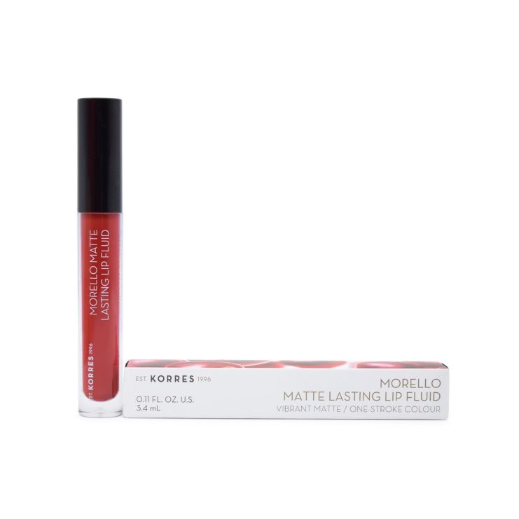 Korres Morello Matte Lasting Lip Fluid 59 Brick Red 3.4ml