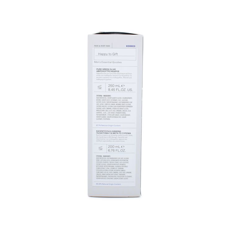 KORRES Aftershave Balm Cal. & Ginseng 200ml & Showergel Citrus P. G. Oilve 250ml Set: Happy to Gift 