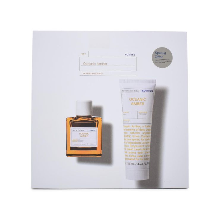 Korres Oceanic Amber Eau De Toilette 50ml & After Shave 125ml 