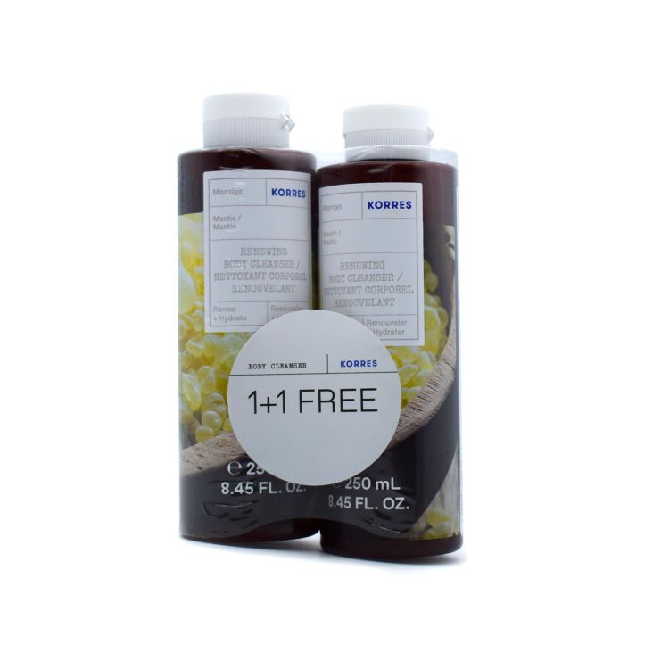 Korres Body Renewing Cleanser Αφρόλουτρο με Μαστίχα 2 x 250ml