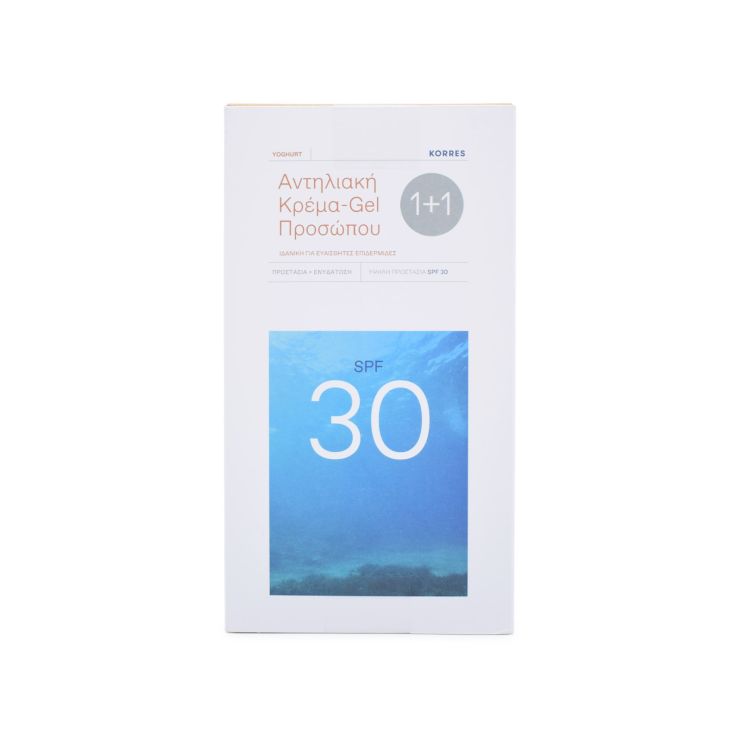 Korres Yoghurt Sunscreen Face Cream-Gel  SPF30 2x40ml