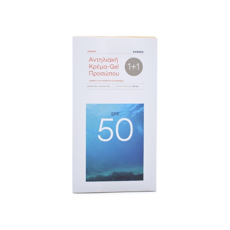 Korres Yoghurt Sunscreen Face Cream SPF50 2 x 40ml