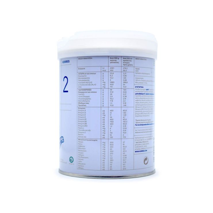 Korres Γάλα σε Σκόνη Bio Milk 2 6m+ 400gr