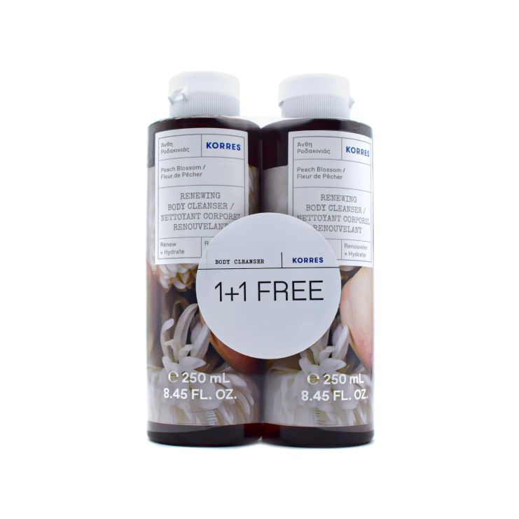 Korres Αφρόλουτρο Άνθη Ροδακινιάς 2 x 250ml 