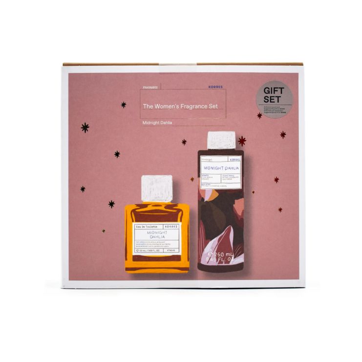 Korres The Women's Fragrance Set Midnight Dahlia Eau de Toilette 50ml & Showergel 250ml
