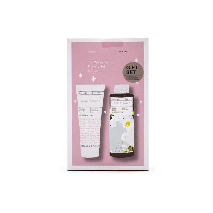 Korres The Women's Flowery Set Bellflower Body Milk 125ml & Showergel 250ml