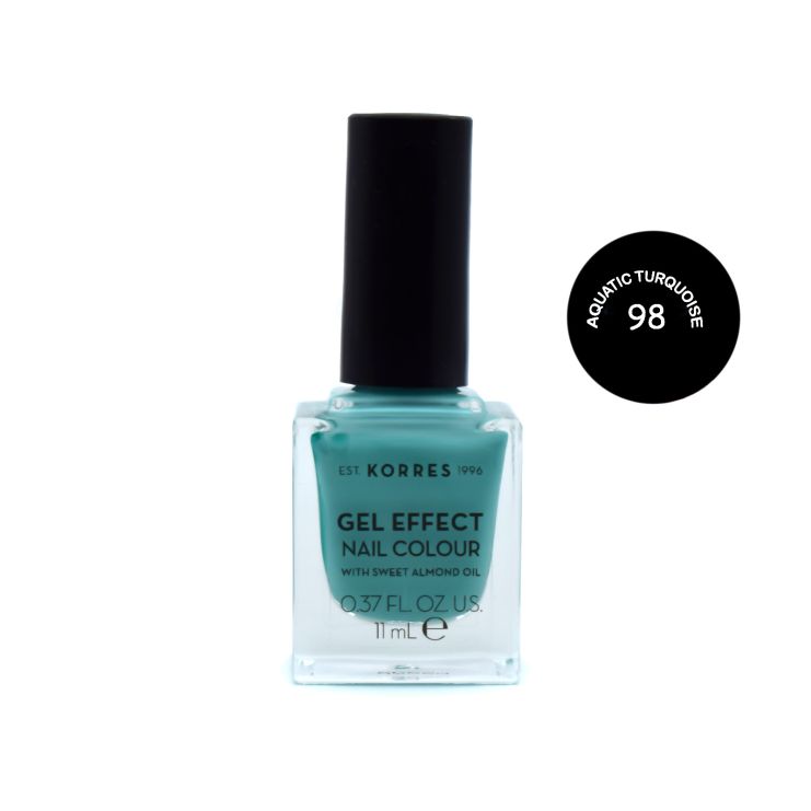 Korres Nail Colour Gel Effect No98 AquaticTurquoise 11ml